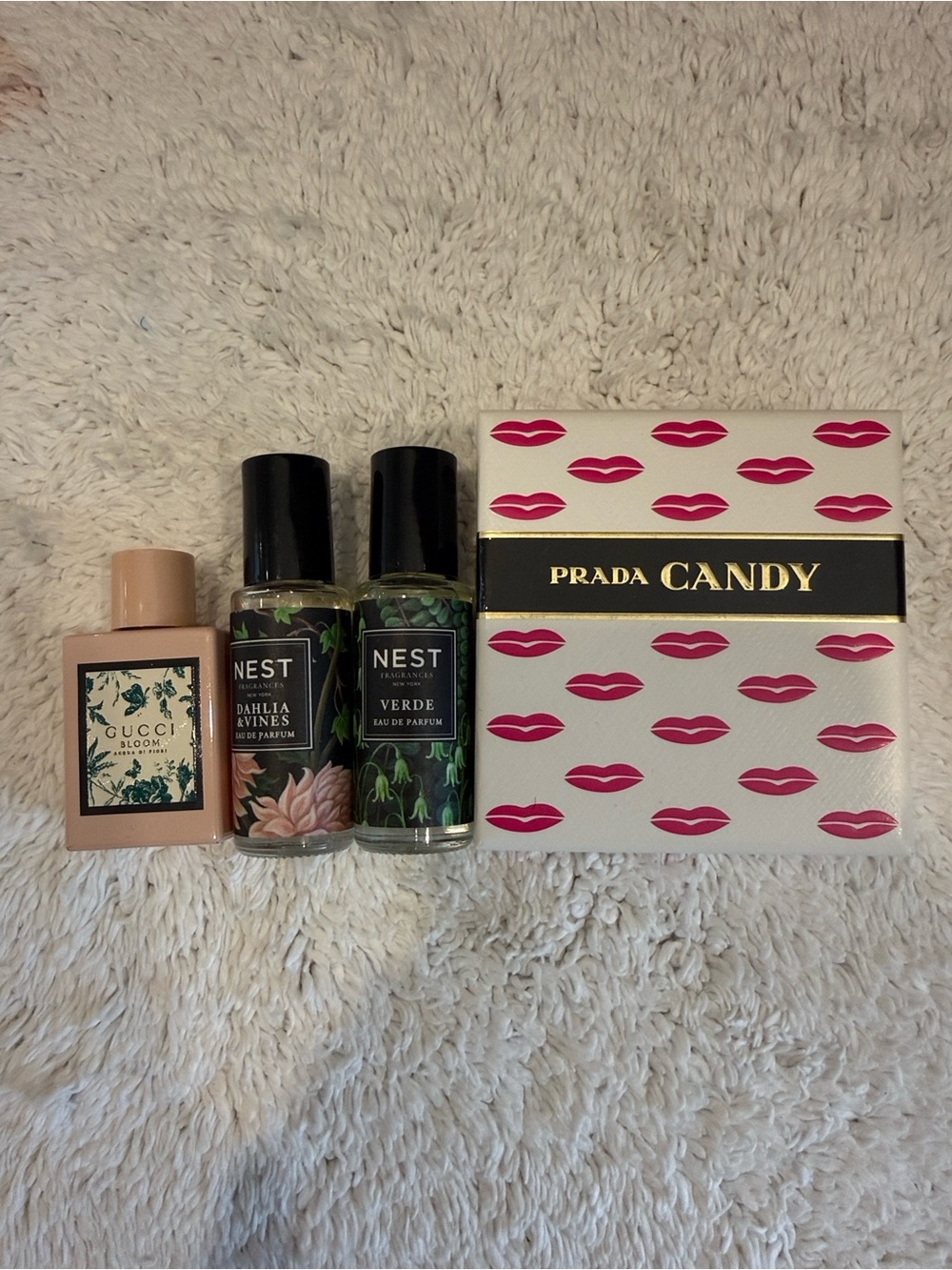 Travel size perfumes - Gucci, Nest & Prada